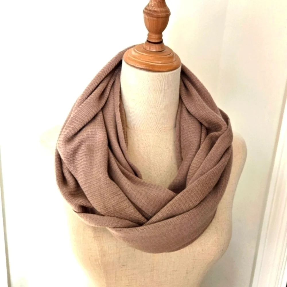 Echo Tan Infinity Soft Long Scarf
